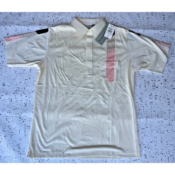 Palmland Other - NWT Vtg Palmland Polo Shirt Mens Large Beige Grandpa Golf